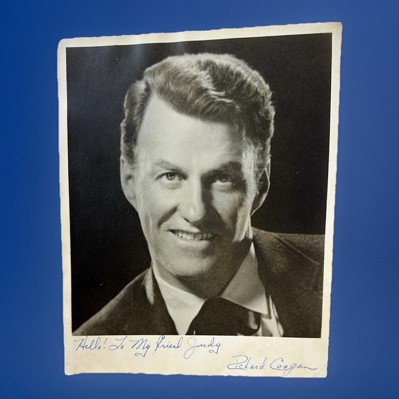 Other - Richard Coogan - Signed Vintage Celebrity Autograph Photo - Captain Video